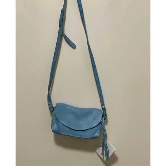 New Free  People leather  blue We The Free Rider Crossbody Bag - Picture 8 of 13